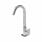 Asiatique Pillar Cock With Swivel 'J' Spout (PL-002), Plaza Series Bathroom Faucets & Mixers | Premium Brass Tap Collection