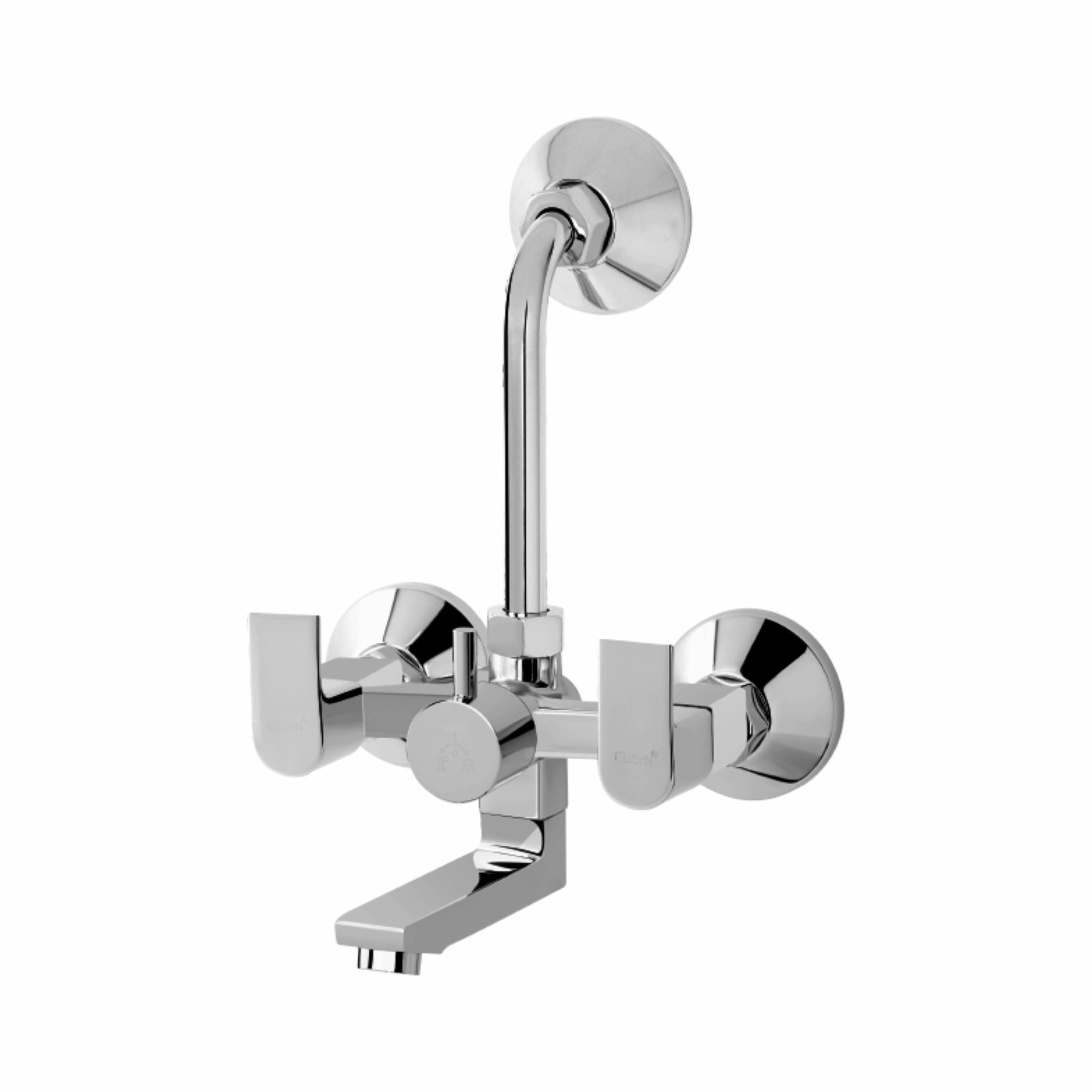 Asiatique Wall Mixer Telephonic With 'L' Bend For ARR. of O/H Shower (PL-017), Plaza Series Bathroom Faucets & Mixers | Premium Brass Tap Collection