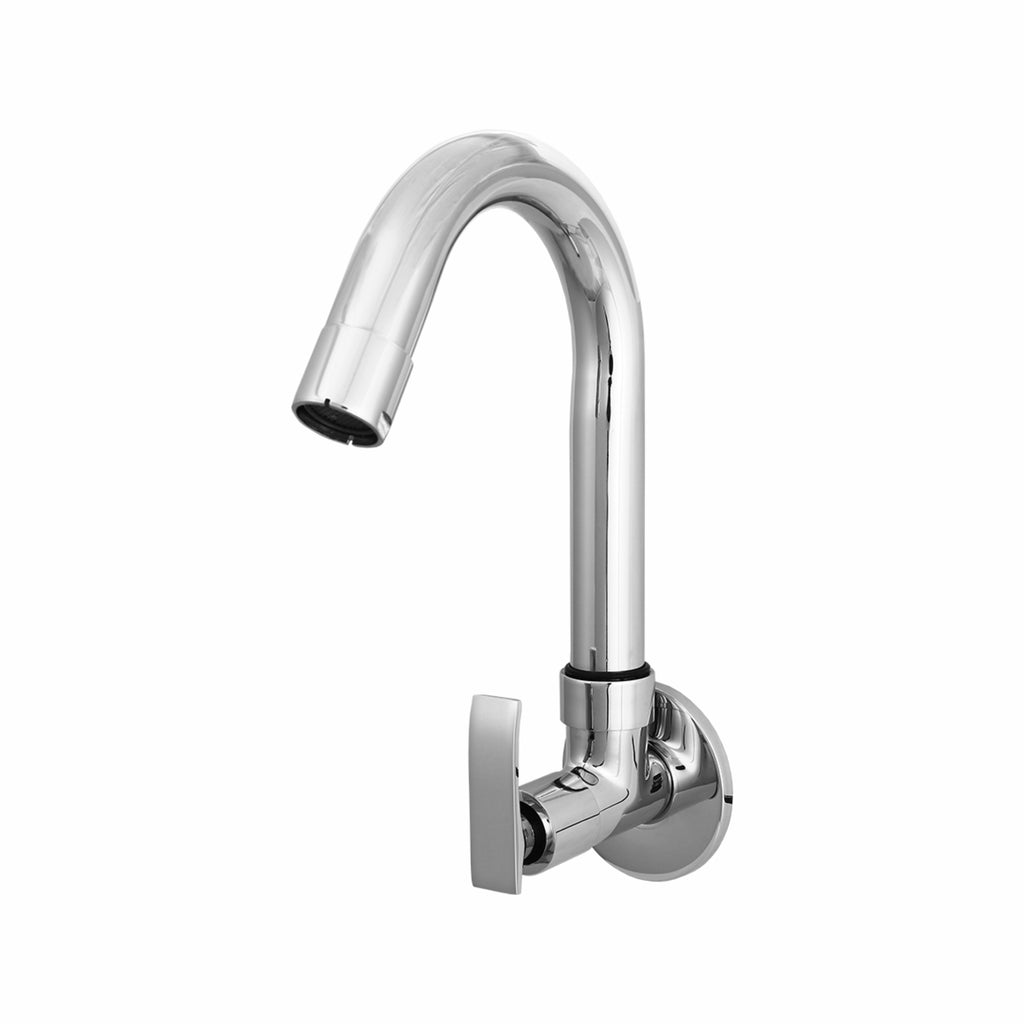 Asiatique Sink Cock With Swivel 'J' Spout Wall Mounted  (R-008), Rusty Series Premium Faucets & Mixers