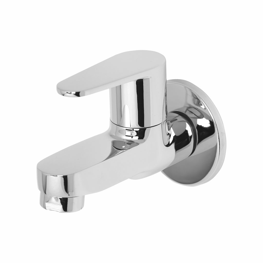 Asiatique Bib Cock With Wall Flange (U-003), UNO Series Kitchen & Bathroom Faucets | Minimal Modern Tap Collection