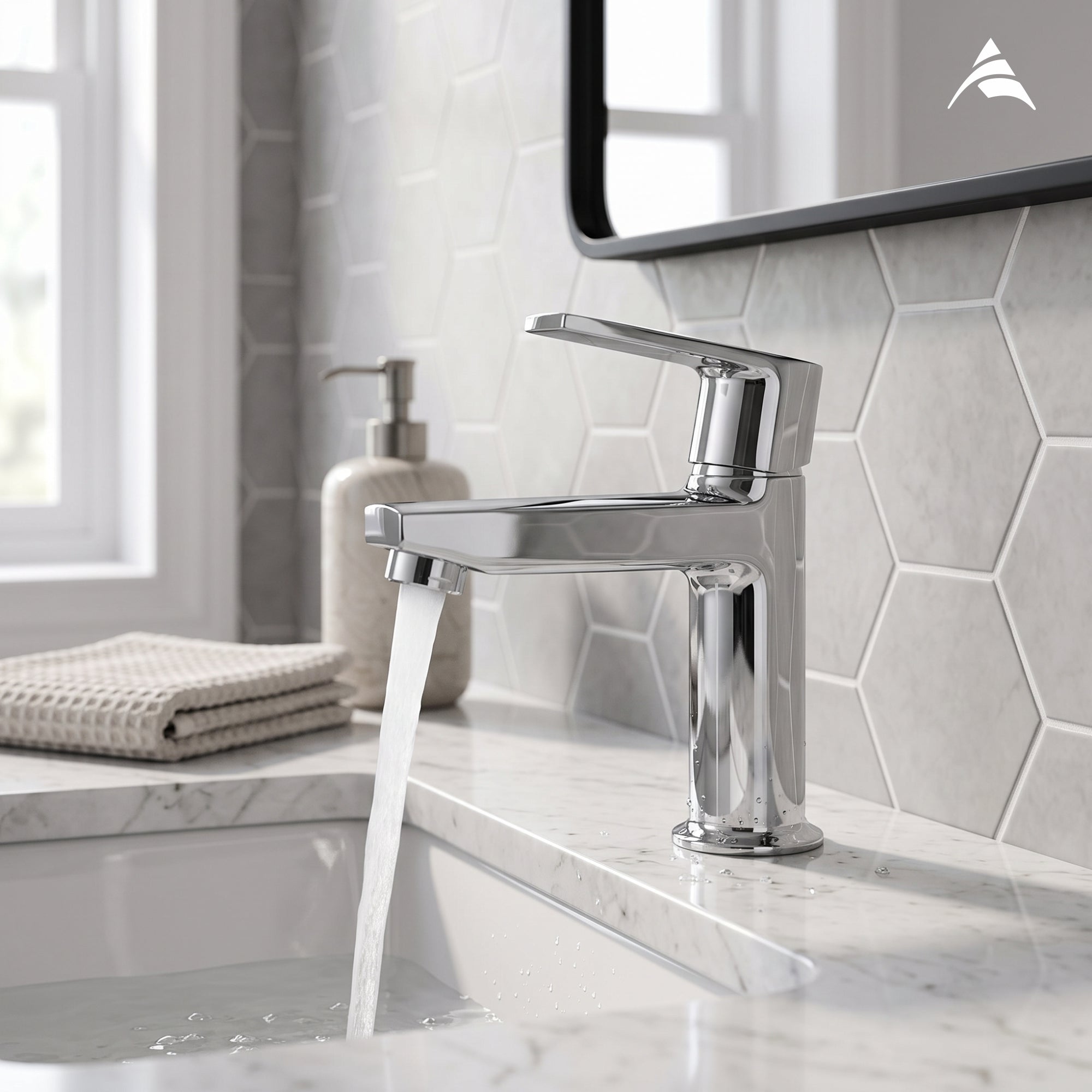 Asiatique Pillar Cock (C-000), Crystal Series Brass Faucet – Chrome Finish Bathroom & Kitchen Faucet with 15mm Cartridge