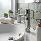 Asiatique Pillar Cock With Extended Spout (C-000A), Crystal Series Brass Faucet – Chrome Finish Bathroom & Kitchen Faucet with 15mm Cartridge