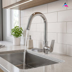 Asiatique Pillar Cock With Swivel ‘J’ Spout (C-002), Crystal Series Brass Faucet – Chrome Finish Bathroom & Kitchen Faucet with 15mm Cartridge