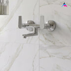 Asiatique Wall Mixer Non-Telephonic Wall Mounted (C-014), Crystal Series Brass Faucet – Chrome Finish Bathroom & Kitchen Faucet with 15mm Cartridge