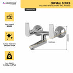 Asiatique Wall Mixer Non-Telephonic Wall Mounted (C-014), Crystal Series Brass Faucet – Chrome Finish Bathroom & Kitchen Faucet with 15mm Cartridge