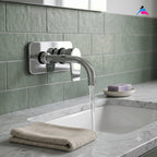 Asiatique Single Concealed Wall Mounted Upper Part (C-019U), Crystal Series Brass Faucet – Chrome Finish Bathroom & Kitchen Faucet with 15mm Cartridge