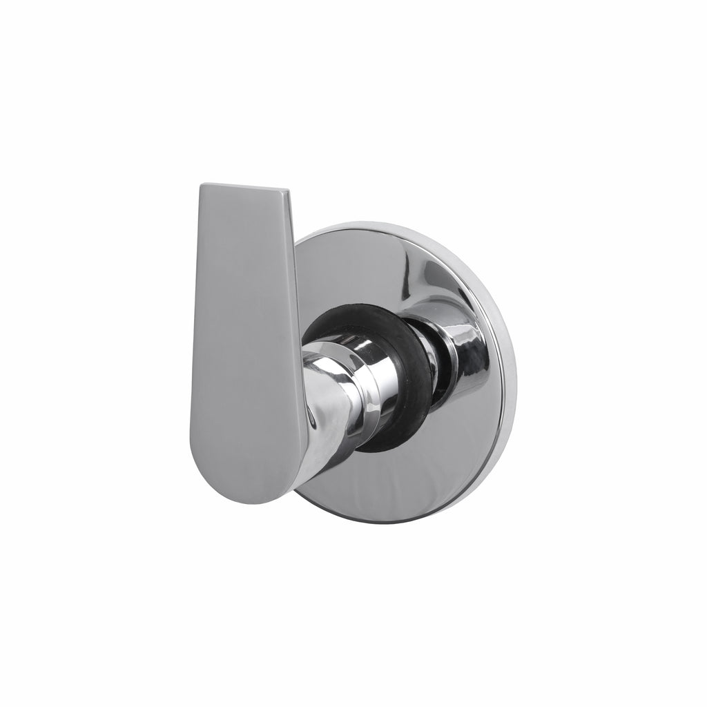 Asiatique Upper Parts Kit Glassy, Flange & Handle For Con. & Flush Cock (C-021U), Crystal Series Brass Faucet – Chrome Finish Bathroom & Kitchen Faucet with 15mm Cartridge