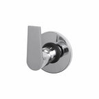 Asiatique Upper Parts Kit Glassy, Flange & Handle For Con. & Flush Cock (C-021U), Crystal Series Brass Faucet – Chrome Finish Bathroom & Kitchen Faucet with 15mm Cartridge