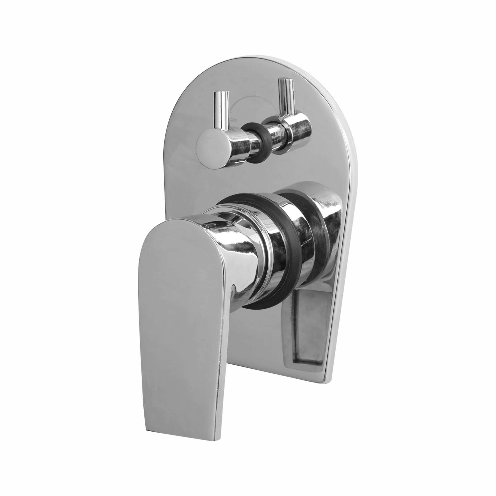 Asiatique S/L Div. Upper Parts Handle, Button & Plate (C-024), Crystal Series Brass Faucet – Chrome Finish Bathroom & Kitchen Faucet with 15mm Cartridge