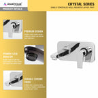 Asiatique Single Concealed Wall Mounted Upper Part (C-028U), Crystal Series Brass Faucet – Chrome Finish Bathroom & Kitchen Faucet with 15mm Cartridge