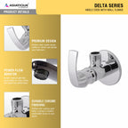 Asiatique  Angle Cock with wall Flange  (D-005), Delta Series Premium Brass Bathroom & Kitchen Faucets