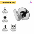 Asiatique Upper Parts Kit Glassy, Flange & Handle For Con . & Flush Cock  (D-021U), Delta Series Premium Brass Bathroom & Kitchen Faucets