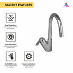 Asiatique S/L Basin Mixer Table Mounted (D-032), Delta Series Premium Brass Bathroom & Kitchen Faucets