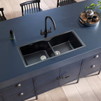 Asiatique Quartz Kitchen Sink – Model D-502 Elite | Double Bowl | Premium Granite Composite Sink (1150×500×230 mm)