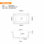 Asiatique Granite Kitchen Sink D-101 (IKON) | 24" x 18" | German Quartz Single Bowl | Top, Flush & Under Mount