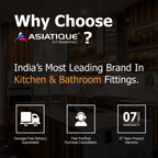 Asiatique Granite Kitchen Sink D-102 (PRECIS) | 28.5" x 19" | German Quartz Single Bowl | Top, Flush & Under Mount