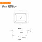 Asiatique Granite Kitchen Sink D-104 (LAVELLO) | 18" x 16" | German Quartz Single Bowl | Top, Flush & Under Mount