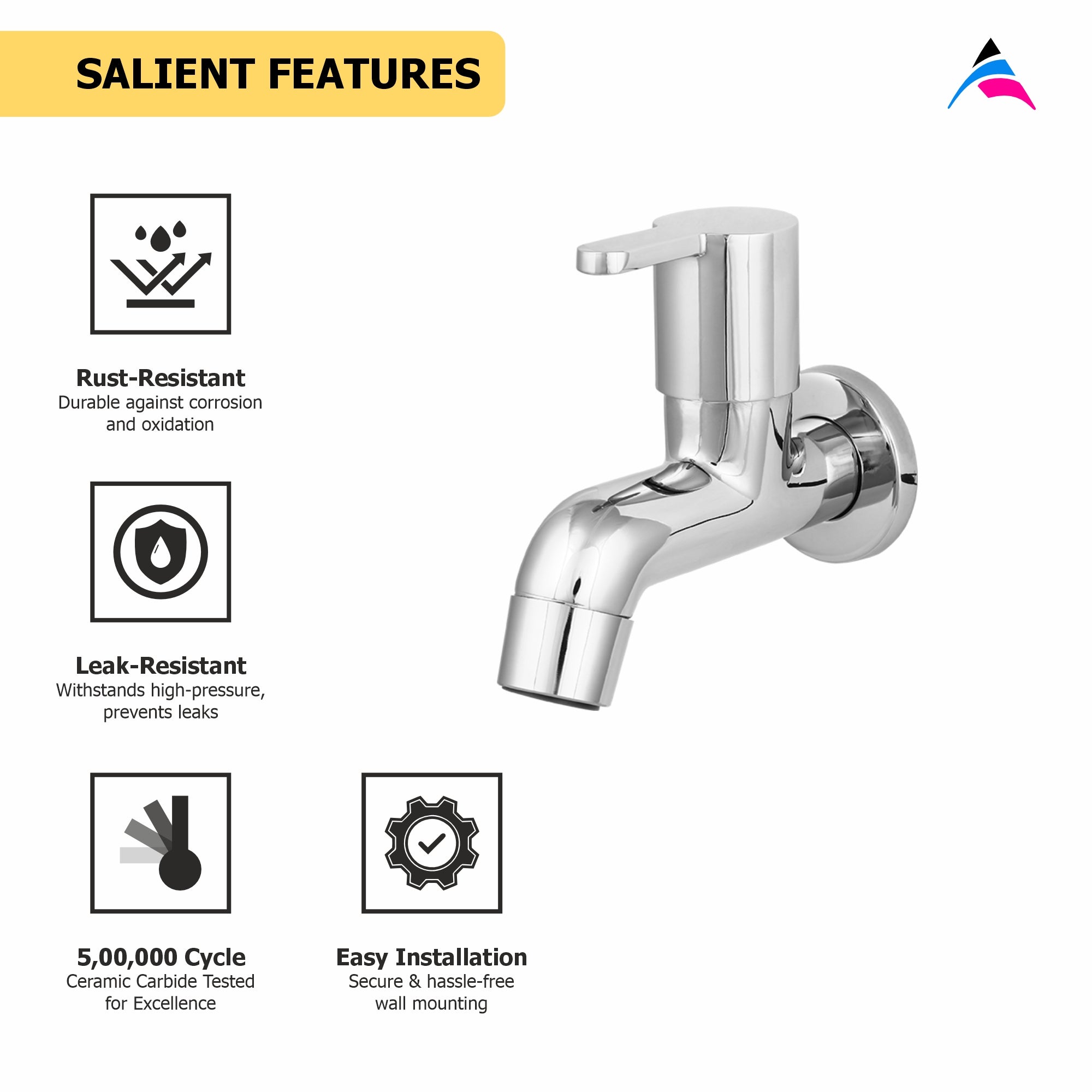 Asiatique Bib Cock (ER-003), EARTH Series Bathroom & Kitchen Faucets | Durable Modern Tap Collection