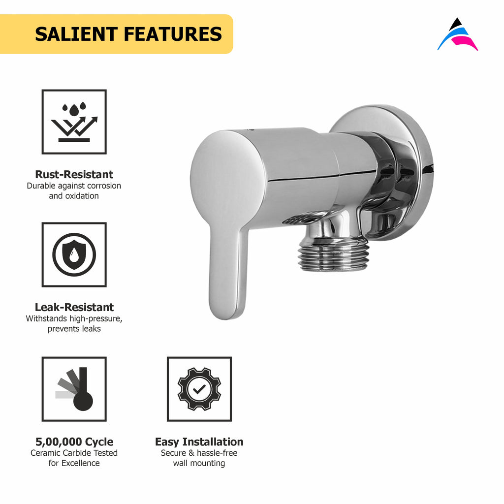 Asiatique Angle Cock (ER-005), EARTH Series Bathroom & Kitchen Faucets | Durable Modern Tap Collection