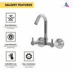 Asiatique Sink Mixer ‘J’ Spout (ER-013), EARTH Series Bathroom & Kitchen Faucets | Durable Modern Tap Collection