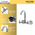 Asiatique Sink Mixer ‘J’ Spout (ER-013), EARTH Series Bathroom & Kitchen Faucets | Durable Modern Tap Collection