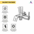 Asiatique 2 in 1 Bib Cock (ER-015), EARTH Series Bathroom & Kitchen Faucets | Durable Modern Tap Collection