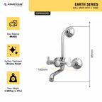 Asiatique Wall Mixer With ‘L’ Bend (ER-017L), EARTH Series Bathroom & Kitchen Faucets | Durable Modern Tap Collection