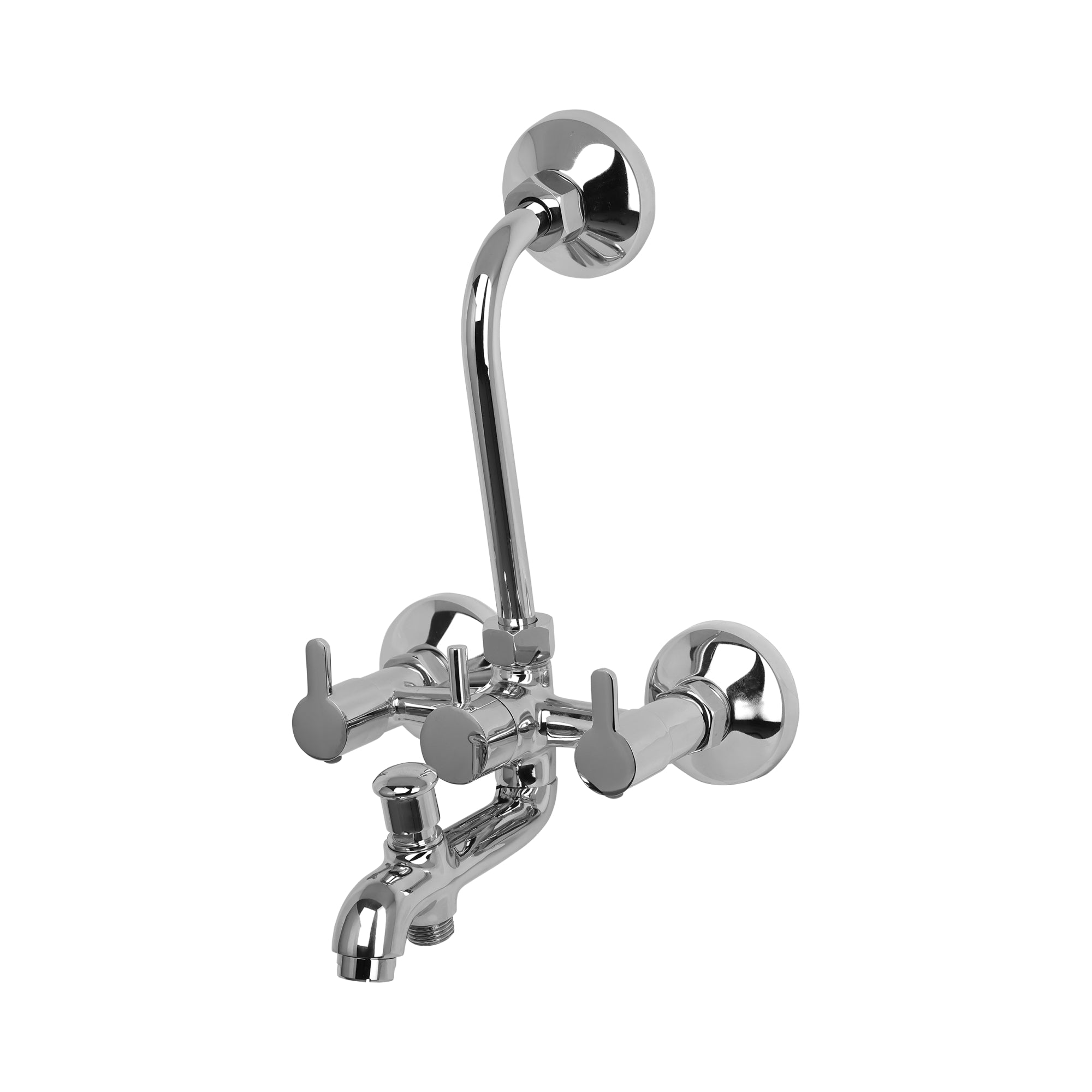 Asiatique 3 in 1 Wall Mixer With Pro. For Tele. Shower & O/H Shower (ER-018), EARTH Series Bathroom & Kitchen Faucets | Durable Modern Tap Collection
