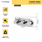 Asiatique Con. Wall Mixer Upper Part (F-029U), Florent Premium Brass Bathroom & Kitchen Faucet Collection, Chrome Finish Mixer, Pillar Cock & Wall Mounted Tap