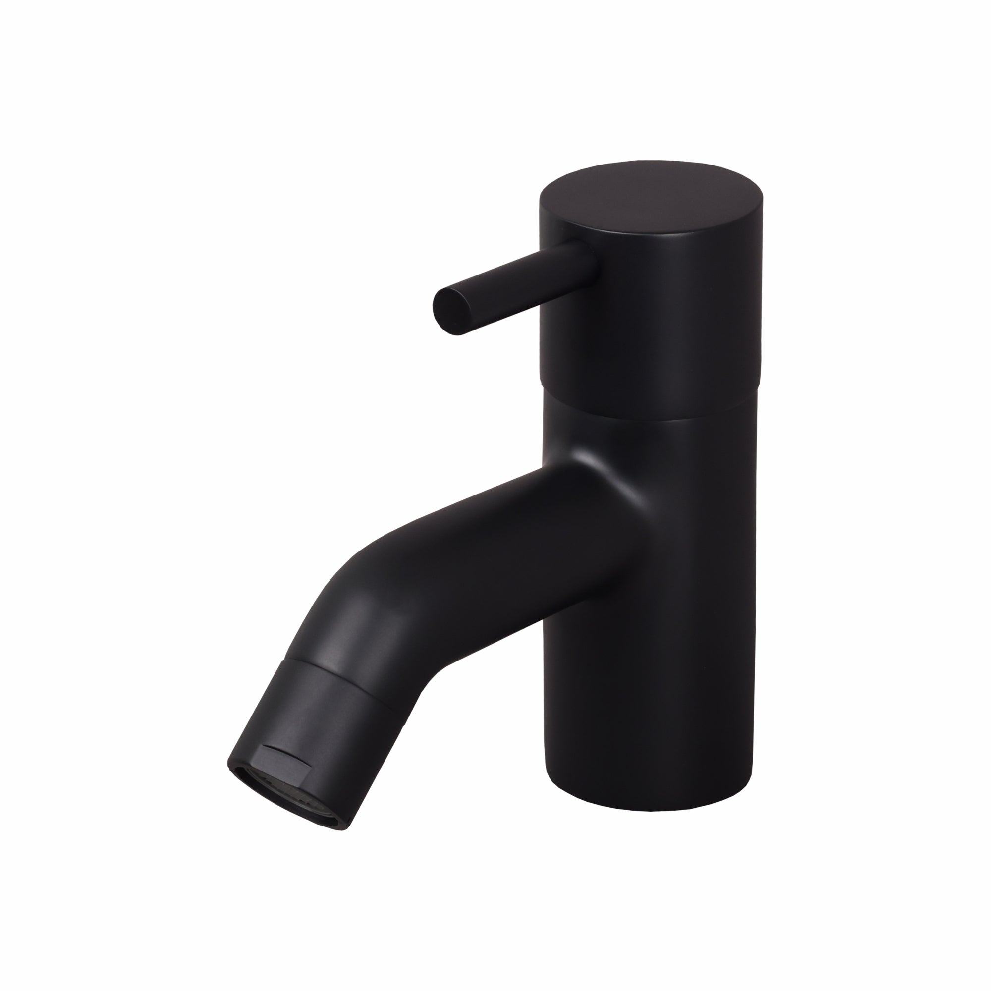 Asiatique Pillar Cock (FB-000 M) | Premium Black Brass Bathroom & Kitchen Fittings | Florent Brush Black Series