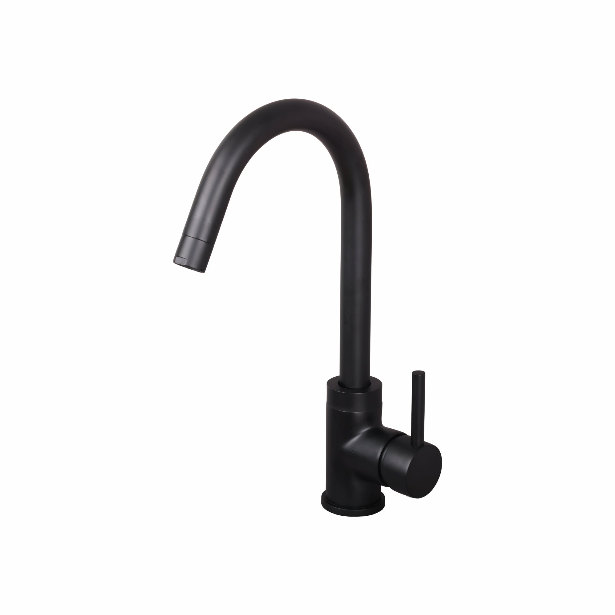 Asiatique S/L Sink Mixer Table Mounted (FB-027 M) | Premium Black Brass Bathroom & Kitchen Fittings | Florent Brush Black Series