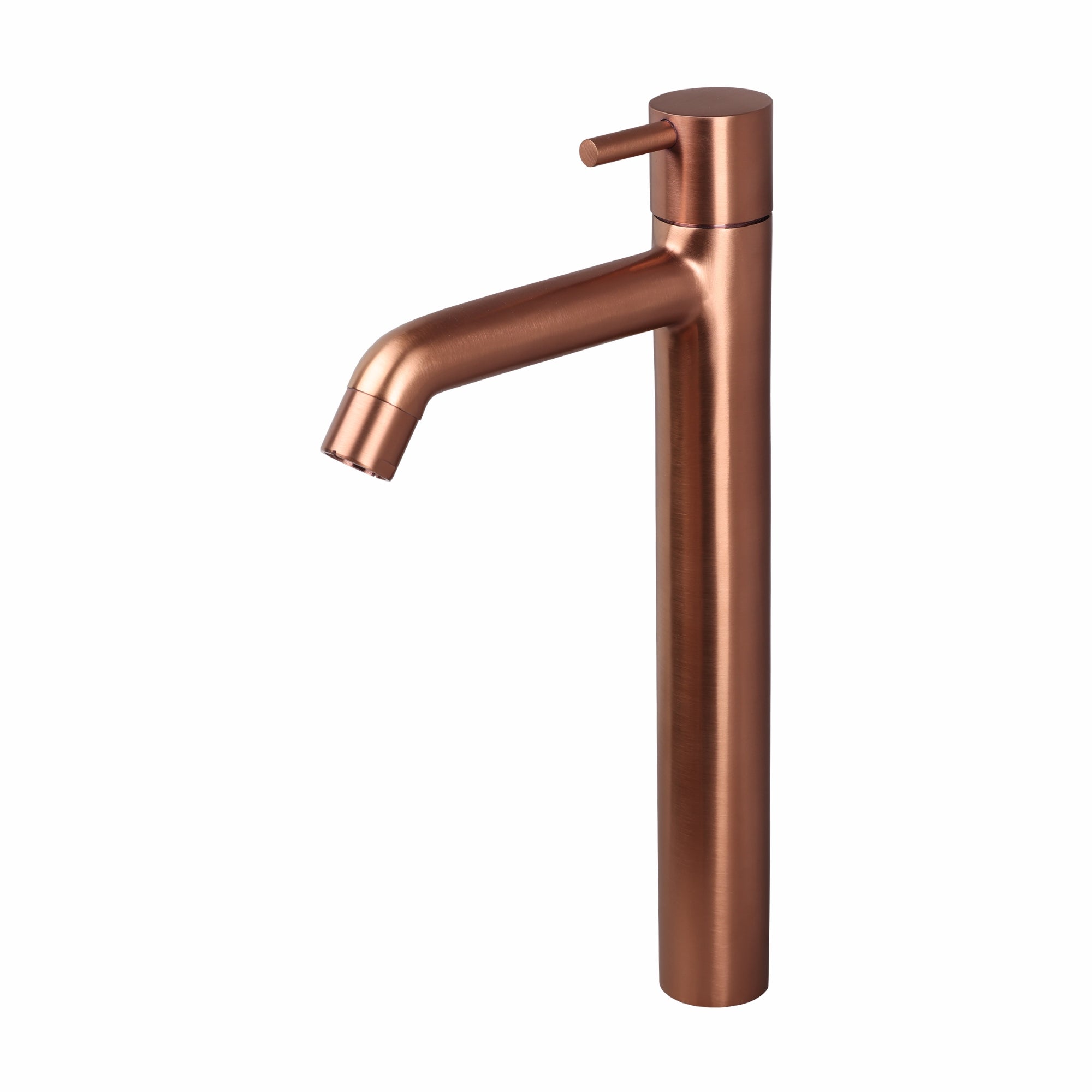 Asiatique Pillar Cock With Extension Body (FRG-023 M) | Premium Rose Gold Bathroom Fittings | Florent Brush Rose Gold Series