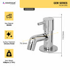 Asiatique Pillar Cock (G-000), Gem Series Bathroom & Kitchen Faucets | Premium Modern Tap Collection