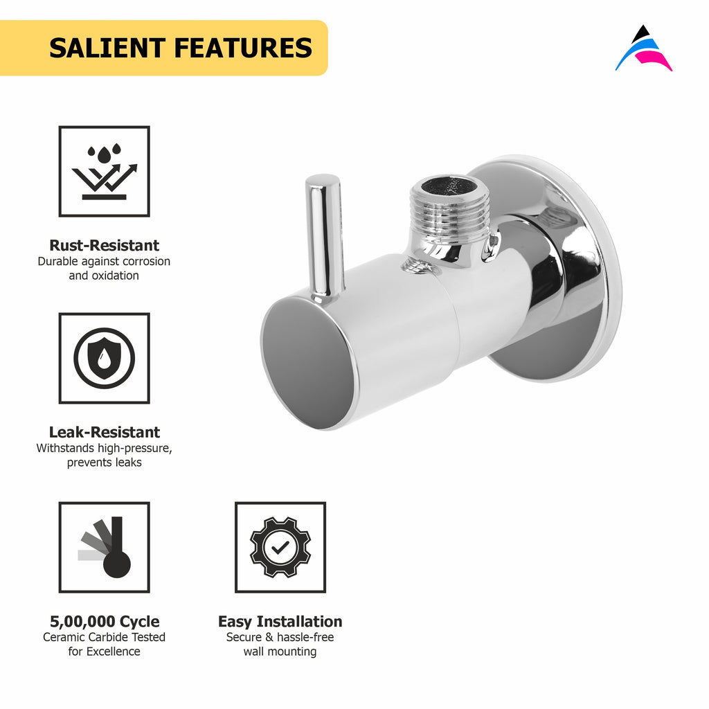 Asiatique Angle Cock (G-005), Gem Series Bathroom & Kitchen Faucets | Premium Modern Tap Collection