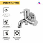 Asiatique 2 In 1 Bib Cock (G-015), Gem Series Bathroom & Kitchen Faucets | Premium Modern Tap Collection