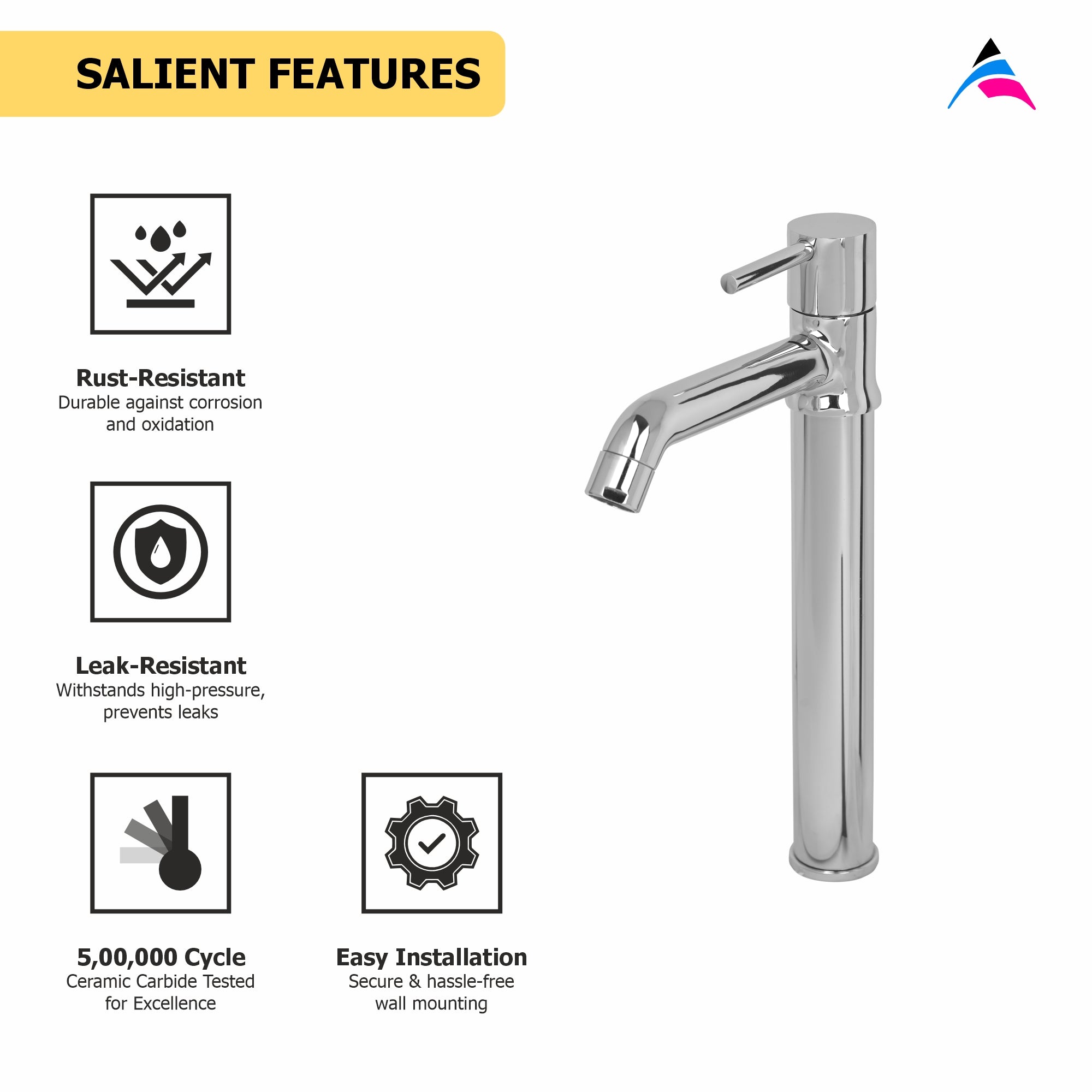Asiatique Pillar Cock Extension Body (G-023), Gem Series Bathroom & Kitchen Faucets | Premium Modern Tap Collection