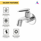 Asiatique Bib Cock With Wall Flange (I-003), Idea Series Premium CP Bath Fittings & Faucets