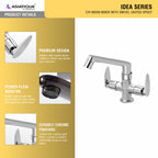 Asiatique C/H Basin Mixer With Swivel Casted Spout (I-010), Idea Series Premium CP Bath Fittings & Faucets