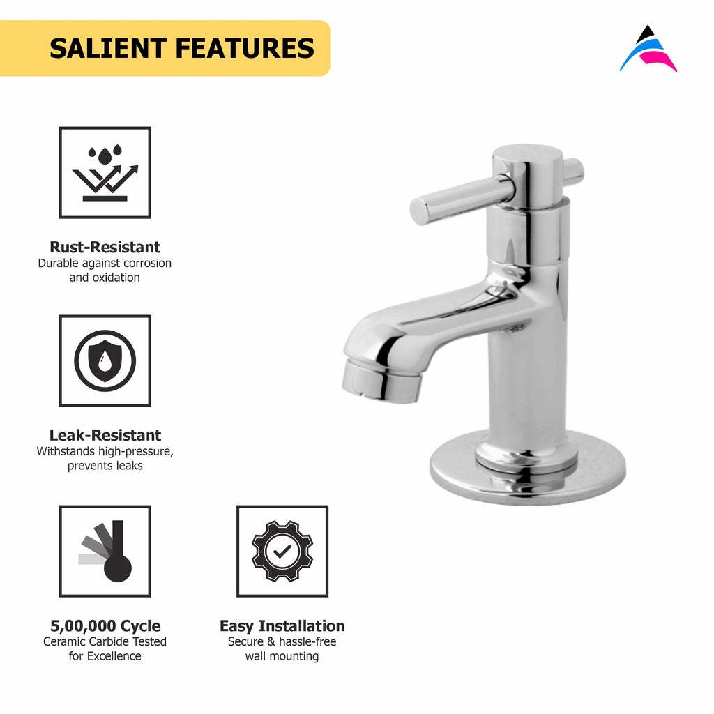 Asiatique Pillar Cock (J-000), Jetco Series Bathroom & Kitchen Faucets | Premium Modern Tap Collection