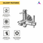 Asiatique 2 in 1 Bib Cock (J-015), Jetco Series Bathroom & Kitchen Faucets | Premium Modern Tap Collection