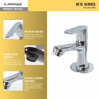 Asiatique Pillar Cock (K-000), KITE Series Bathroom & Kitchen Faucets | Premium Modern Tap Collection