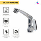 Asiatique Pillar Cock With Casted Spout (K-001), KITE Series Bathroom & Kitchen Faucets | Premium Modern Tap Collection