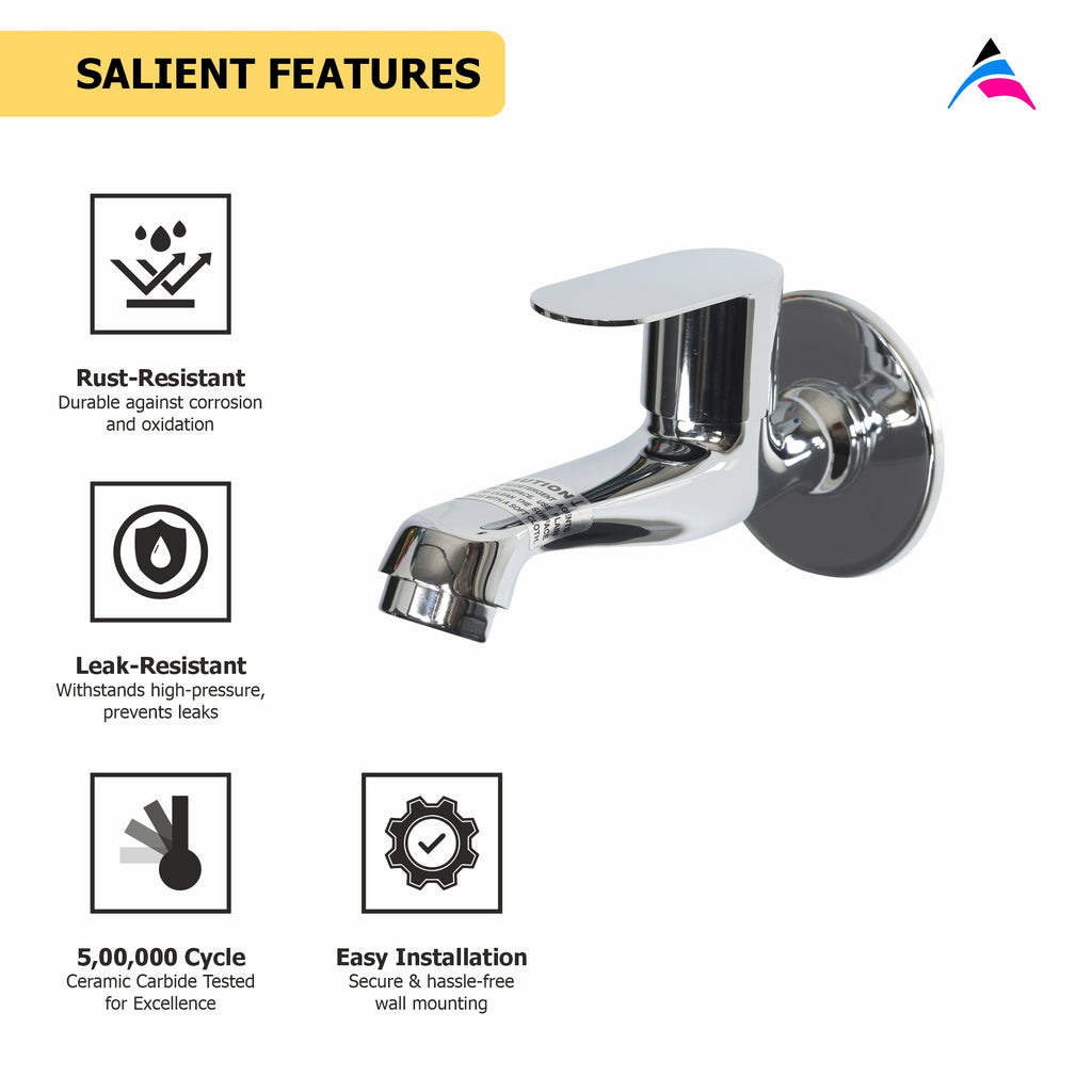 Asiatique Bib Cock Long Body (K-004), KITE Series Bathroom & Kitchen Faucets | Premium Modern Tap Collection