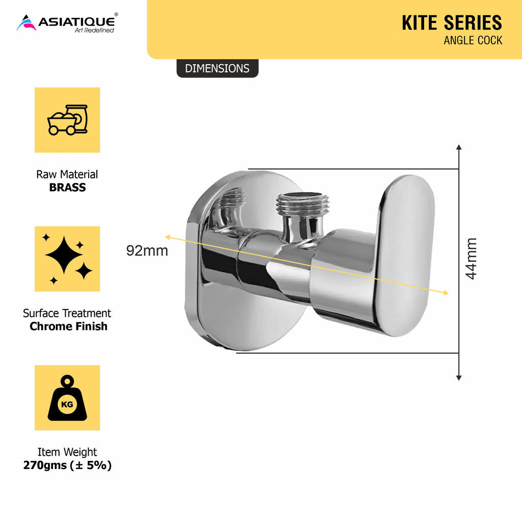 Asiatique Angle Cock (K-005), KITE Series Bathroom & Kitchen Faucets | Premium Modern Tap Collection