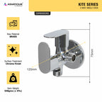 Asiatique 2 Way Angle Cock (K-005TW), KITE Series Bathroom & Kitchen Faucets | Premium Modern Tap Collection