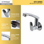 Asiatique Sink Cock With Casted Spout (K-007), KITE Series Bathroom & Kitchen Faucets | Premium Modern Tap Collection