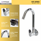 Asiatique Sink Cock ‘J’ Spout (K-008), KITE Series Bathroom & Kitchen Faucets | Premium Modern Tap Collection