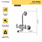 Asiatique Wall Mixer With ‘L’ Bend (K-017L), KITE Series Bathroom & Kitchen Faucets | Premium Modern Tap Collection