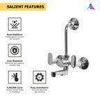 Asiatique Wall Mixer With ‘L’ Bend (K-017L), KITE Series Bathroom & Kitchen Faucets | Premium Modern Tap Collection
