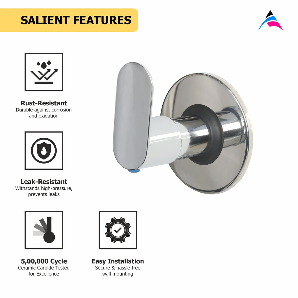 Asiatique Flush Cock M Full Set (K-021), KITE Series Bathroom & Kitchen Faucets | Premium Modern Tap Collection